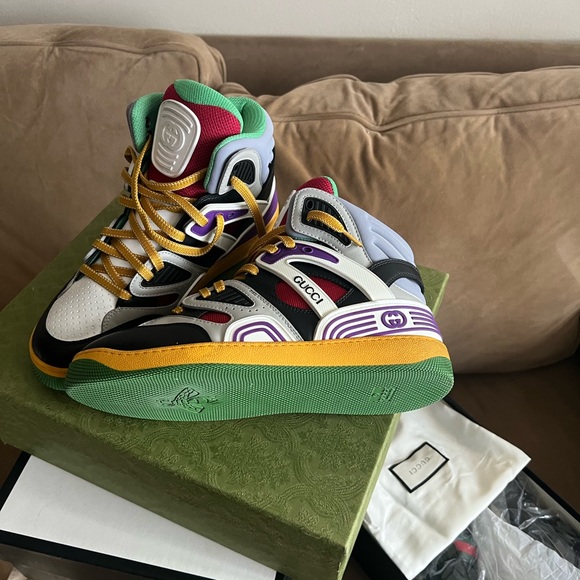 Gucci Basketball sneaker Men size 8 Brand New Gucci Size 7 = a Us 8 - Picture 2 of 6
